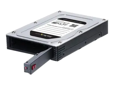 StarTech 2,5" auf 3,5" Festplatten Adapter - für SATA und SAS SSDs/ HDDs - 2,5 Zoll Festplattenadapter - Speichergehäuse - 2.5" (6.4 cm) - SATA 6Gb/s / SAS 6Gb/s - SAS 6Gb/s, SATA 6Gb/s - Schwarz, Silber