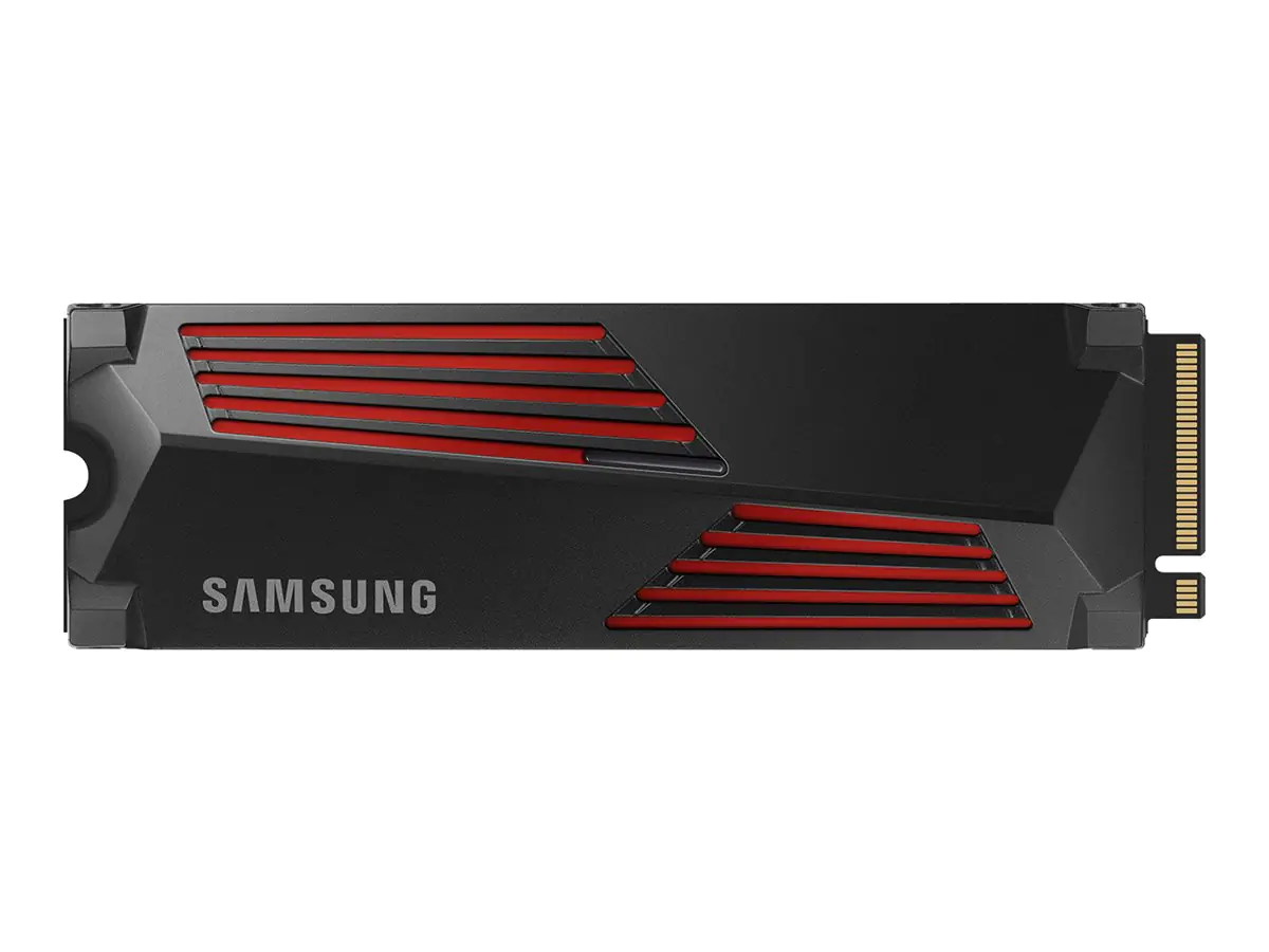Samsung 990 PRO MZ-V9P2T0CW - SSD - verschlüsselt - 2 TB - intern - M.2 2280 - PCIe 4.0 x4 (NVMe) - 256-Bit-AES - TCG Opal Encryption 2.0 - integrierter Kühlkörper Samsung 990 PRO MZ-V9P2T0CW - SSD - verschlüsselt - 2 TB - intern - M.2 2280 - PCIe 4.0 x4 (NVMe) - 256-Bit-AES - TCG Opal Encryption 2.0 - integrierter Kühlkörper