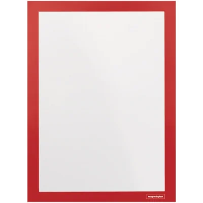 Diverse Magnetrahmen selbstklebend A4 rot 1131906