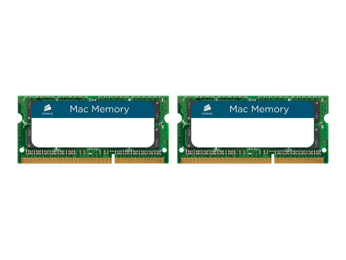 CORSAIR Mac Memory - DDR3 - Kit - 8 GB: 2 x 4 GB - SO DIMM 204-PIN - 1333 MHz / PC3-10666 - CL9 - 1.5 V - ungepuffert - non-ECC