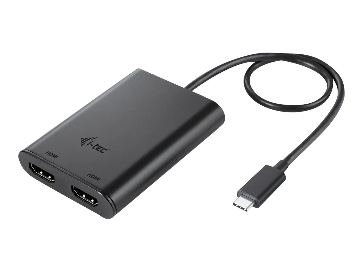 i-Tec - Externer Videoadapter - USB-C 3.1 - 2 x HDMI - Schwarz i-Tec - Externer Videoadapter - USB-C 3.1 - 2 x HDMI - Schwarz
