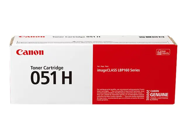 Canon 051 H - Mit hoher Kapazität - Schwarz - original - Tonerpatrone - für imageCLASS MF262, MF264, MF267, MF269; i-SENSYS MF264, MF267, MF269; Satera LBP161, LBP162 Canon 051 H - Mit hoher Kapazität - Schwarz - original - Tonerpatrone - für imageCLASS MF262, MF264, MF267, MF269; i-SENSYS MF264, MF267, MF269; Satera LBP161, LBP162