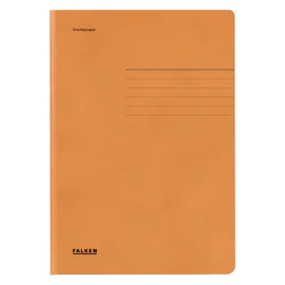 Falken Jurismappe 80001472 DIN A4 3 Klappen Karton orange