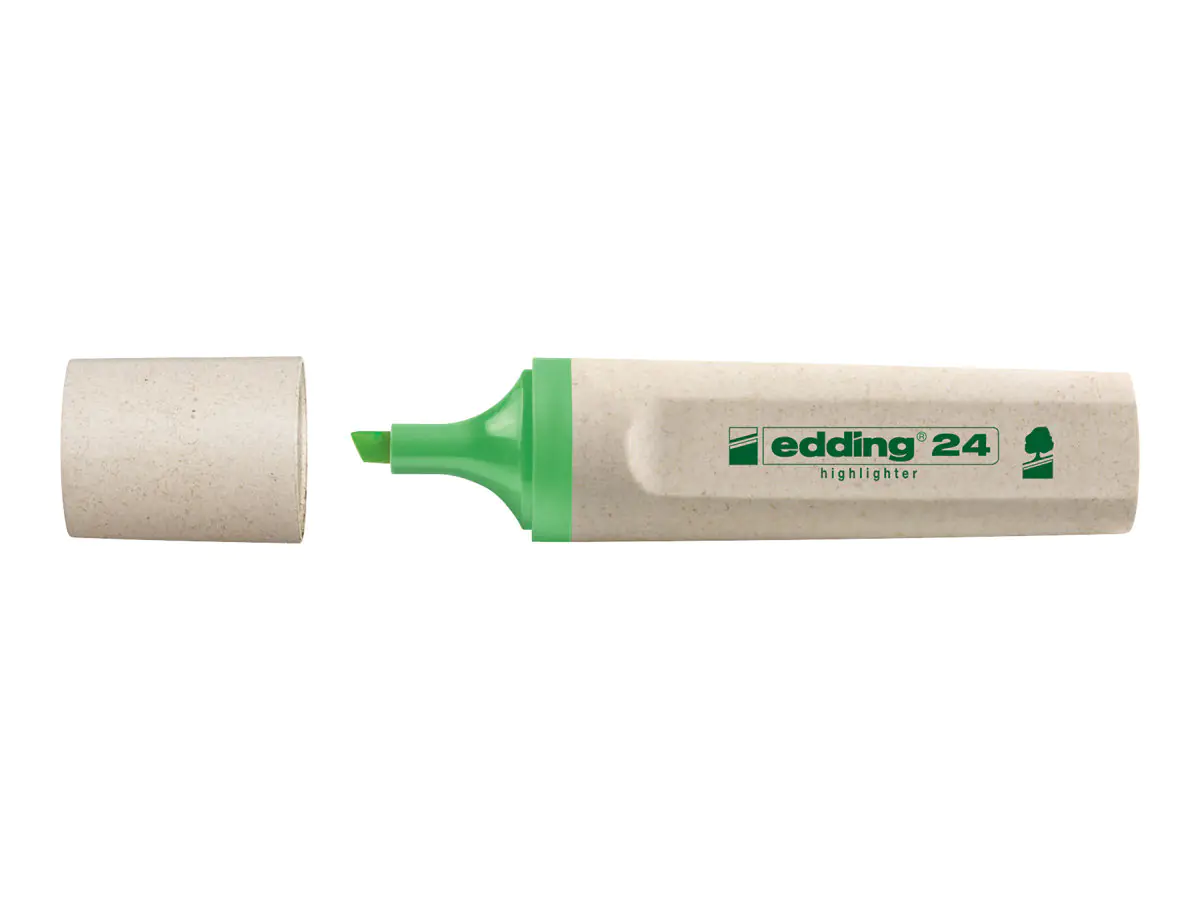 EDDING EcoLine 24 - Textmarker - Hellgrün - wasserbasierte 4-24011