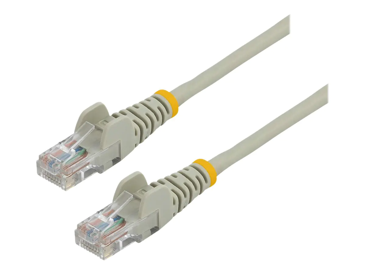 StarTech 1m Cat5e RJ45 UTP Netzwerkkabel Snagless - Cat 5e Patchkabel - Grau - Stecker / Stecker - Patch-Kabel - RJ-45 (M) zu RJ-45 (M) - 1 m - UTP - CAT 5e - geformt, ohne Haken - Grau