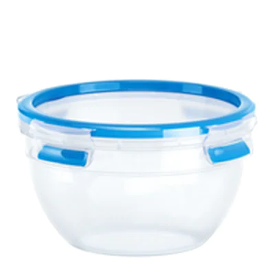 EMSA Clip & Close - Box - Rund - 1.1 l - Blau - Weiß - Polypropylen PP