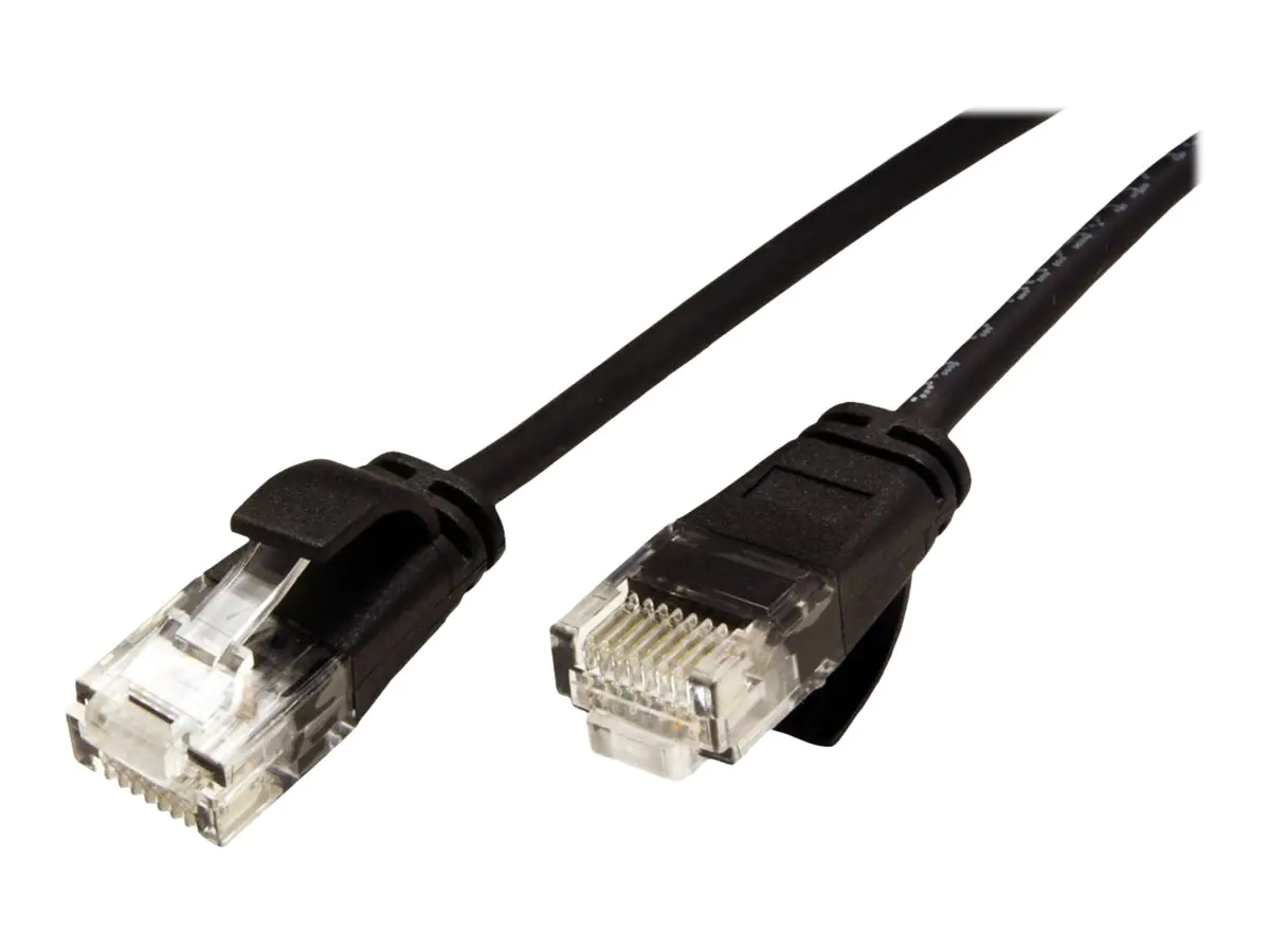Roline - Patch-Kabel - RJ-45 (M) zu RJ-45 (M) - 1 m - UTP - CAT 6a - halogenfrei, geformt - Schwarz Roline - Patch-Kabel - RJ-45 (M) zu RJ-45 (M) - 1 m - UTP - CAT 6a - halogenfrei, geformt - Schwarz
