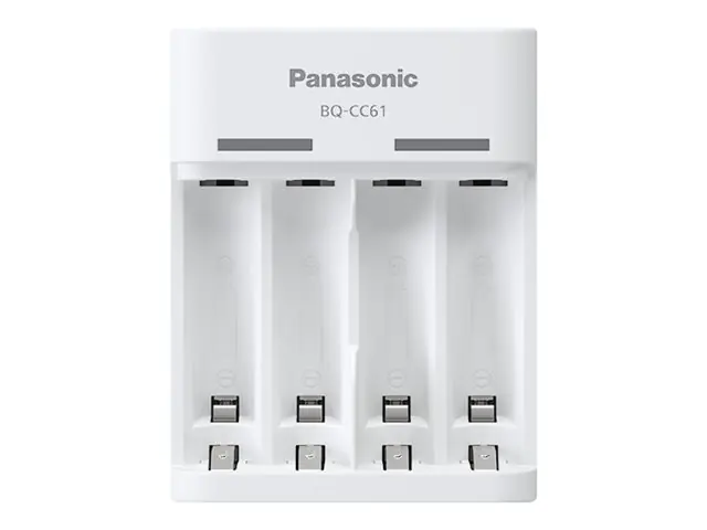 Panasonic eneloop Basic BQ-CC61 - 10 Std. Batterieladegerät - (für 2/4xAA/AAA) 4 x AA-Typ - NiMH - 2100 mAh Panasonic eneloop Basic BQ-CC61 - 10 Std. Batterieladegerät - (für 2/4xAA/AAA) 4 x AA-Typ - NiMH - 2100 mAh