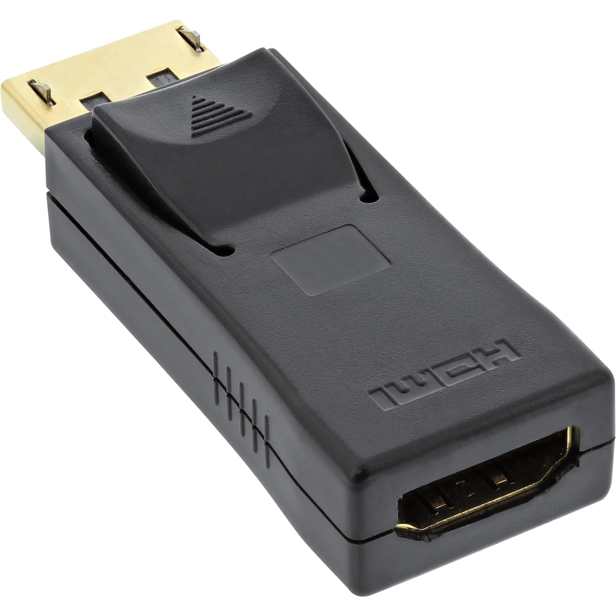 InLine - Videoanschluß - DisplayPort (M) bis HDMI (W) - Schwarz - 4K Unterstützung