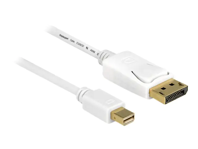 Delock - DisplayPort-Kabel - DisplayPort (M) zu Mini DisplayPort (M) - 5 m - weiß