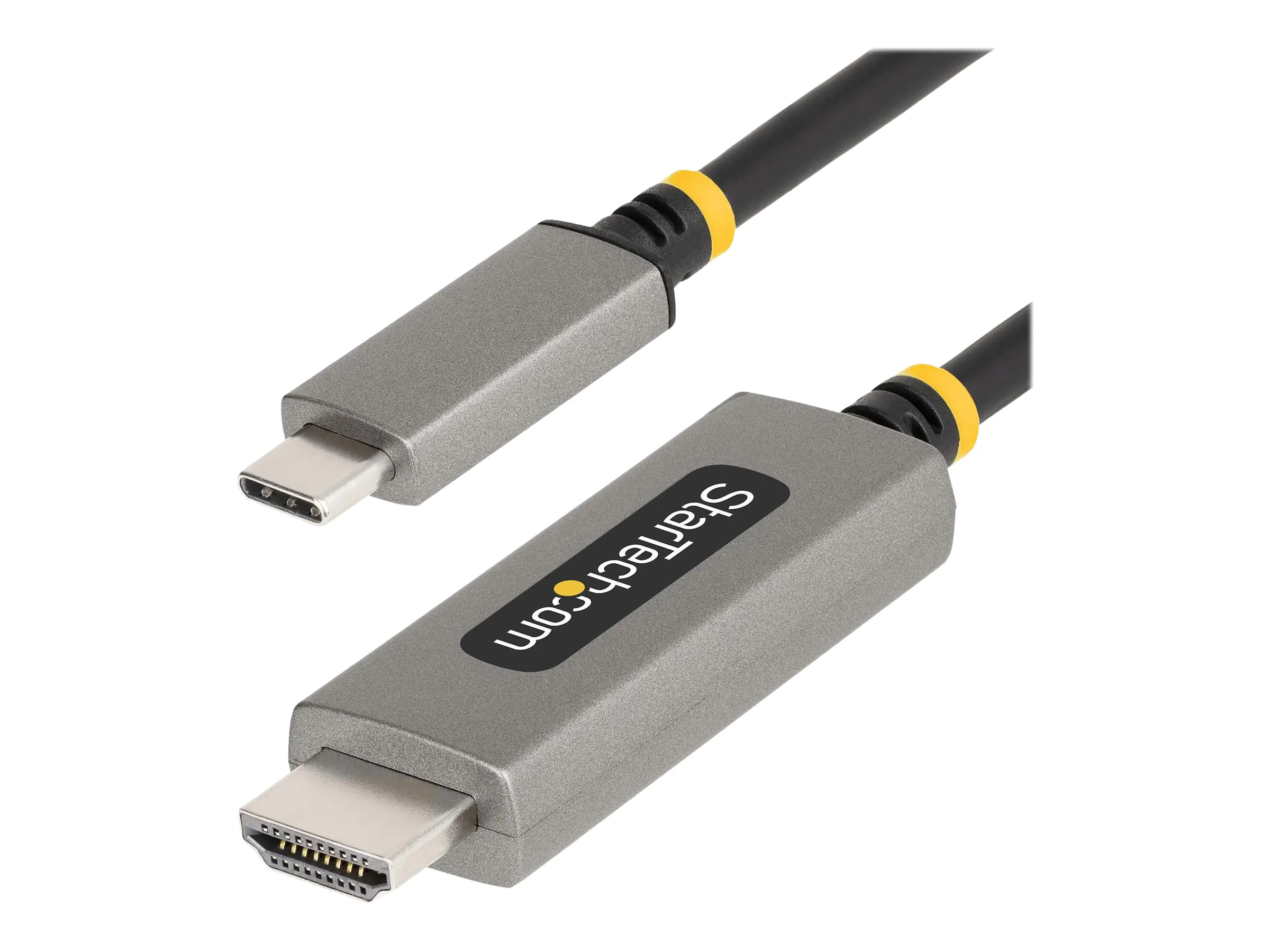 StarTech 6ft (2m) USB-C to HDMI Adapter Cable, 8K 60Hz, 4K 144Hz, HDR10, USB Type-C to HDMI 2.1 Video Converter Cable, USB-C DP Alt Mode/USB4/Thunderbolt 3/4 Compatible - USB-C Laptop to HDMI Monitor (135B-USBC-HDMI212M) - Adapterkabel - 24 pin USB-C männ