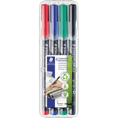 STAEDTLER Folienstift Lumocolor 313 WP4 0,4mm sortiert 4 St./Pack. STAEDTLER Folienstift Lumocolor 313 WP4 0,4mm sortiert 4 St./Pack.