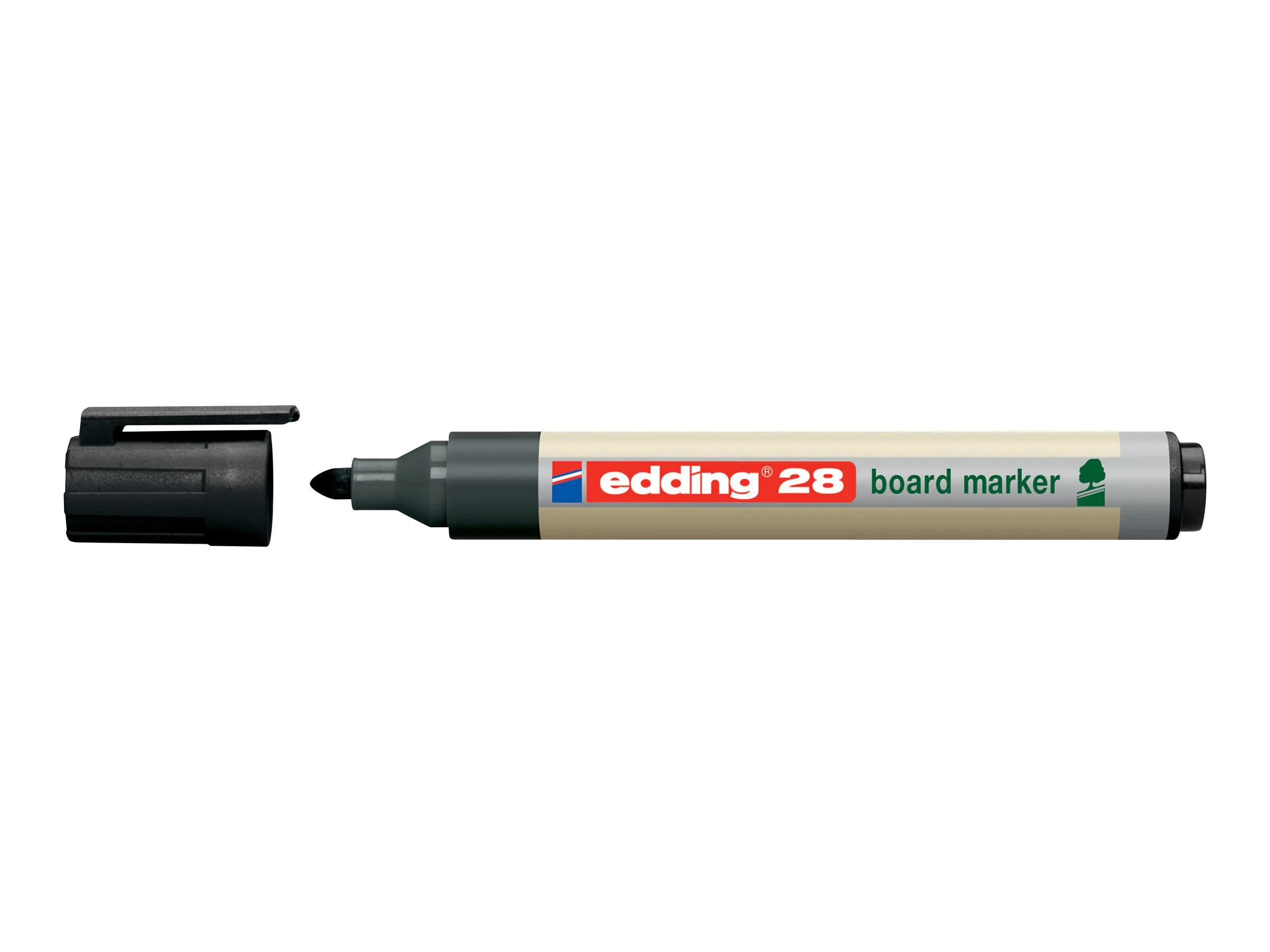EDDING EcoLine 28 board - Marker - für Tafel, Whiteboard - Schwarz, Rot, Blau, Grün - Pigmenttinte - 1.5-3 mm (Packung mit 4) 4-28-4