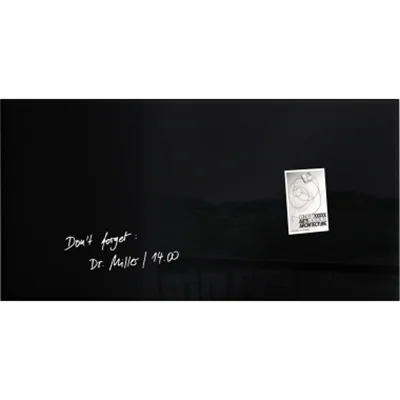 SIGEL Magnetboard Artverum GL145 910x460x15mm Glas schwarz SIGEL Magnetboard Artverum GL145 910x460x15mm Glas schwarz