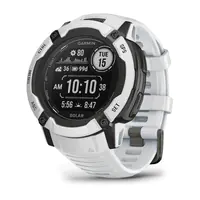 Garmin Instinct 2X Solar - 50 mm - faserverstärktes Polymer - intelligente Uhr mit Band - Handgelenkgröße: 145-228 mm - einfarbig - 64 MB - Bluetooth, ANT+ - 67 g - Steinweiß