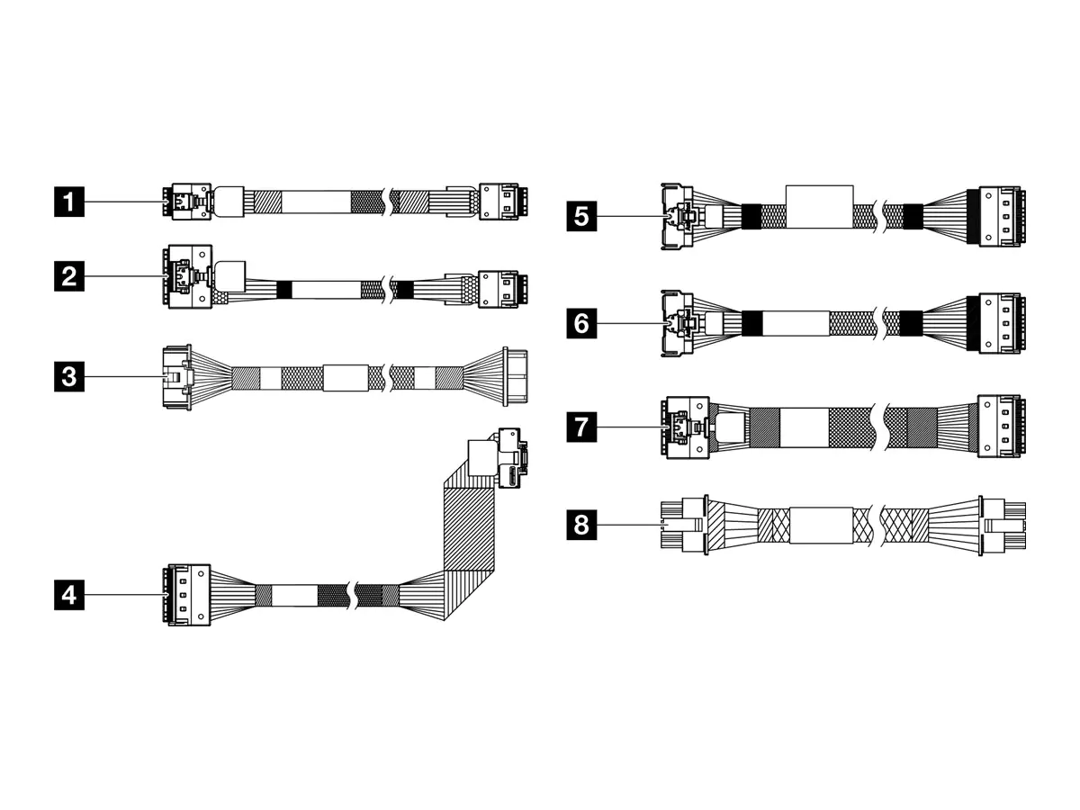 Lenovo Speicherkabelkit - für x4 M.2/7 mm Modul 4X97A90536