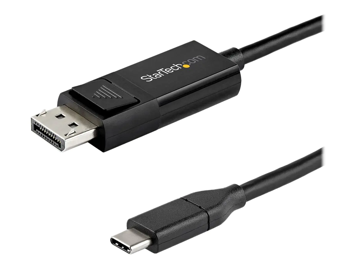 StarTech 3ft/1m USB C to DisplayPort 1.4 Cable 8K 60Hz/4K, Bidirectional DP to USB-C or USB-C to DP Reversible Video Adapter Cable, HBR3/HDR/DSC, USB Type C/Thunderbolt 3 Monitor Cable - 8K USB-C to DP Cable (CDP2DP141MBD) - DisplayPort-Kabel - 24 pin USB StarTech 3ft/1m USB C to DisplayPort 1.4 Cable 8K 60Hz/4K, Bidirectional DP to USB-C or USB-C to DP Reversible Video Adapter Cable, HBR3/HDR/DSC, USB Type C/Thunderbolt 3 Monitor Cable - 8K USB-C to DP Cable (CDP2DP141MBD) - DisplayPort-Kabel - 24 pin USB