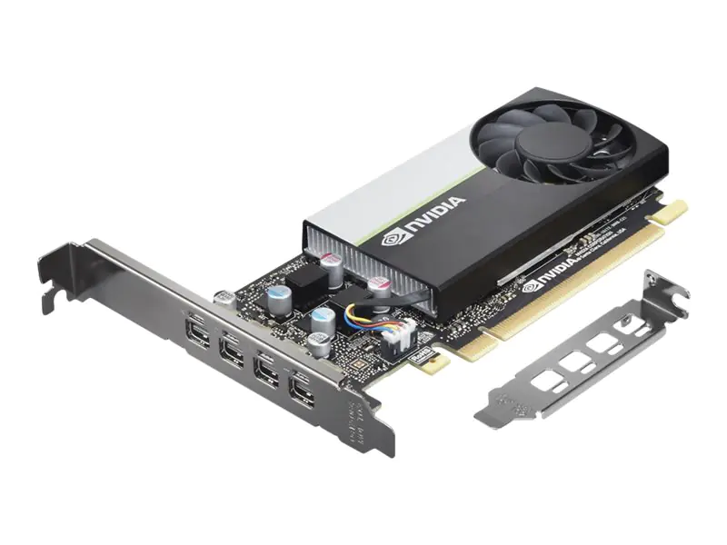 NVIDIA T1000 - Grafikkarten - T1000 - 8 GB GDDR6 - PCIe 3.0 x16 - 4 x Mini DisplayPort - braune Box - für ThinkStation P3; P3 Ultra; P340; P350; P358; P520; P620; P720; P920