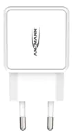 ANSMANN HC218PD - Netzteil - 18 Watt - 3000 mA - PD, QC 3.0 - 2 Ausgabeanschlussstellen (USB, 24 pin USB-C) - weiß