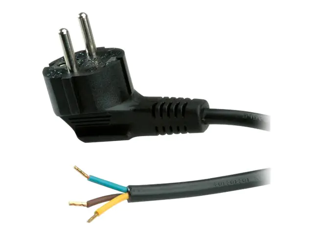 Roline - Stromkabel - CEE 7/7 (M) - Wechselstrom 250 V - 16 A - 1.8 m - Schwarz