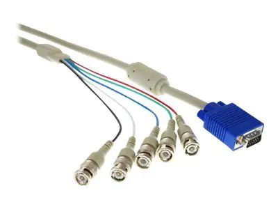 InLine - VGA-Kabel - HD-15 (VGA) (M) zu BNC (M) - 5 m InLine - VGA-Kabel - HD-15 (VGA) (M) zu BNC (M) - 5 m