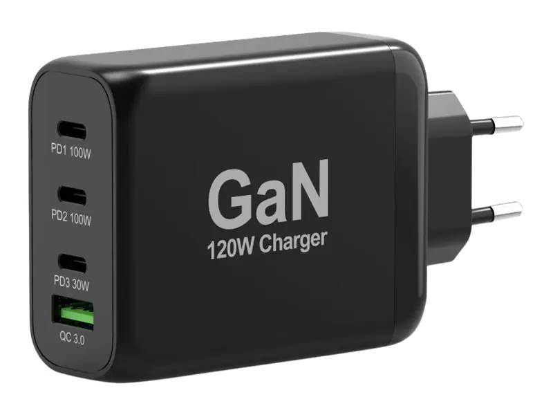 PORT Designs PORT Connect - Netzteil - GaN-Technologie - 120 Watt - 5 A - PD, QC 3.0 - 4