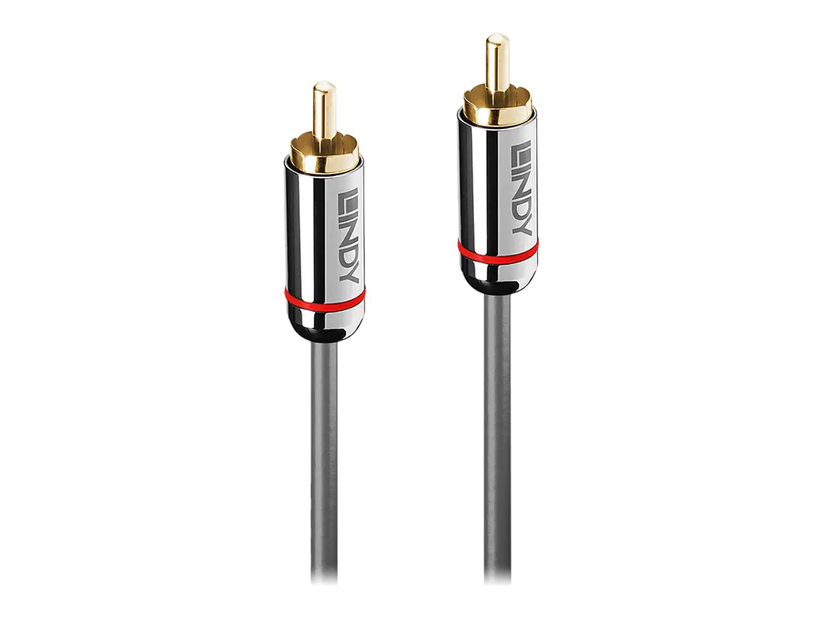 Lindy Cromo Line - Digitales Audio-Kabel (koaxial) - RCA männlich zu RCA männlich - 2 m - Anthrazit - rund