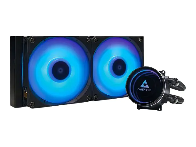 Chieftec Iceberg 240 - Prozessor-Flüssigkeitskühlsystem - Kühlergröße: 240 mm - (für: LGA1150, LGA1151, LGA1155, LGA1156, LGA1200, LGA1700, LGA1851, AM2, AM2+, AM3+, AM4, AM5, FM1, FM2, FM2+) - Kupfer - 120 mm