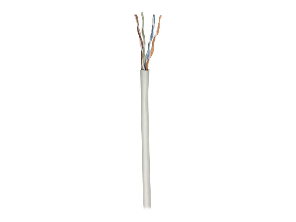 Intellinet Network Bulk Cat6 Cable, 23 AWG, Solid Wire, 305m, Grey, CCA, U/UTP, Box - Bulkkabel - 305 m - UTP - CAT 6 - robust - Grau