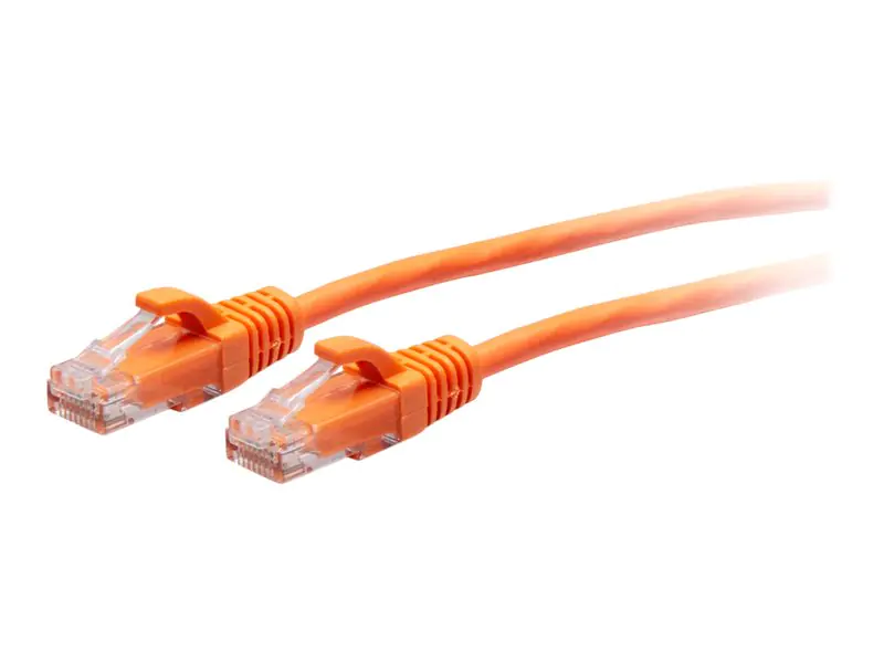 C2G 5ft (1.5m) Cat6a Snagless Unshielded (UTP) Slim Ethernet Network Patch Cable - Orange - Patch-Kabel - RJ-45 (M) zu RJ-45 (M) - 1.52 m - 4.8 mm - UTP - CAT 6a - geformt, ohne Haken - orange