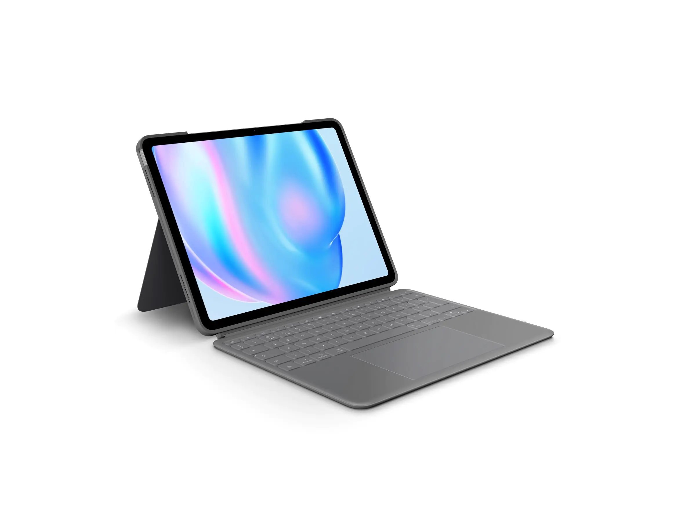 Logitech Combo Touch - Tastatur und Foliohülle - mit Trackpad - hintergrundbeleuchtet - Apple Smart