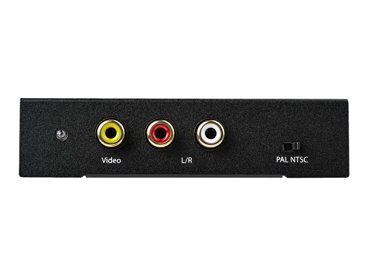 StarTech HDMI auf Cinch Wandler mit Audio - RCA - Composite-Video-Adapter - NTSC / PAL - 1080p (HD2VID2) - Videokonverter - HDMI - Composite Video - Schwarz