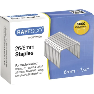 Rapesco Heftklammern S24602Z3 24/6mm 5.000 St./Pack. Rapesco Heftklammern S24602Z3 24/6mm 5.000 St./Pack.