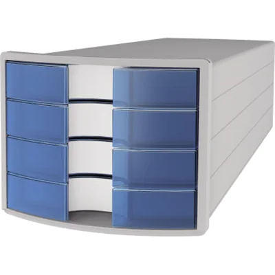 HAN Schubladenbox IMPULS 1012-64 DIN A4/C4 4Fächer geschl. l.gr/t.bl HAN Schubladenbox IMPULS 1012-64 DIN A4/C4 4Fächer geschl. l.gr/t.bl