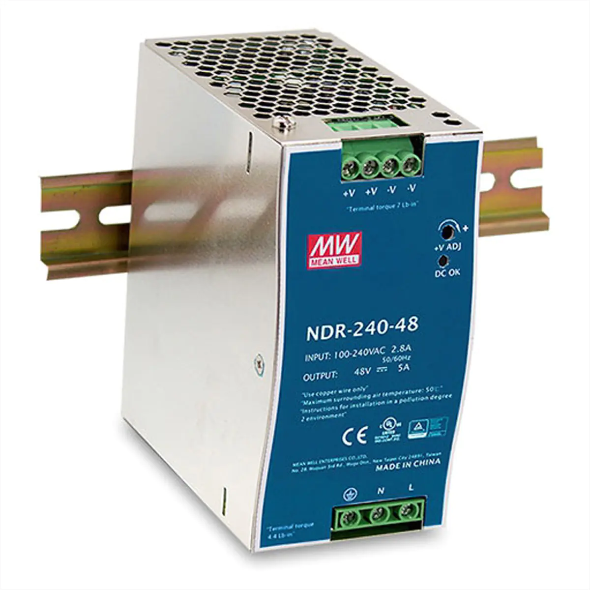 D-Link DIS N240-48 - Netzteil (DIN-Schienenmontage möglich) - 240 Watt - für DIS 100G-5PSW