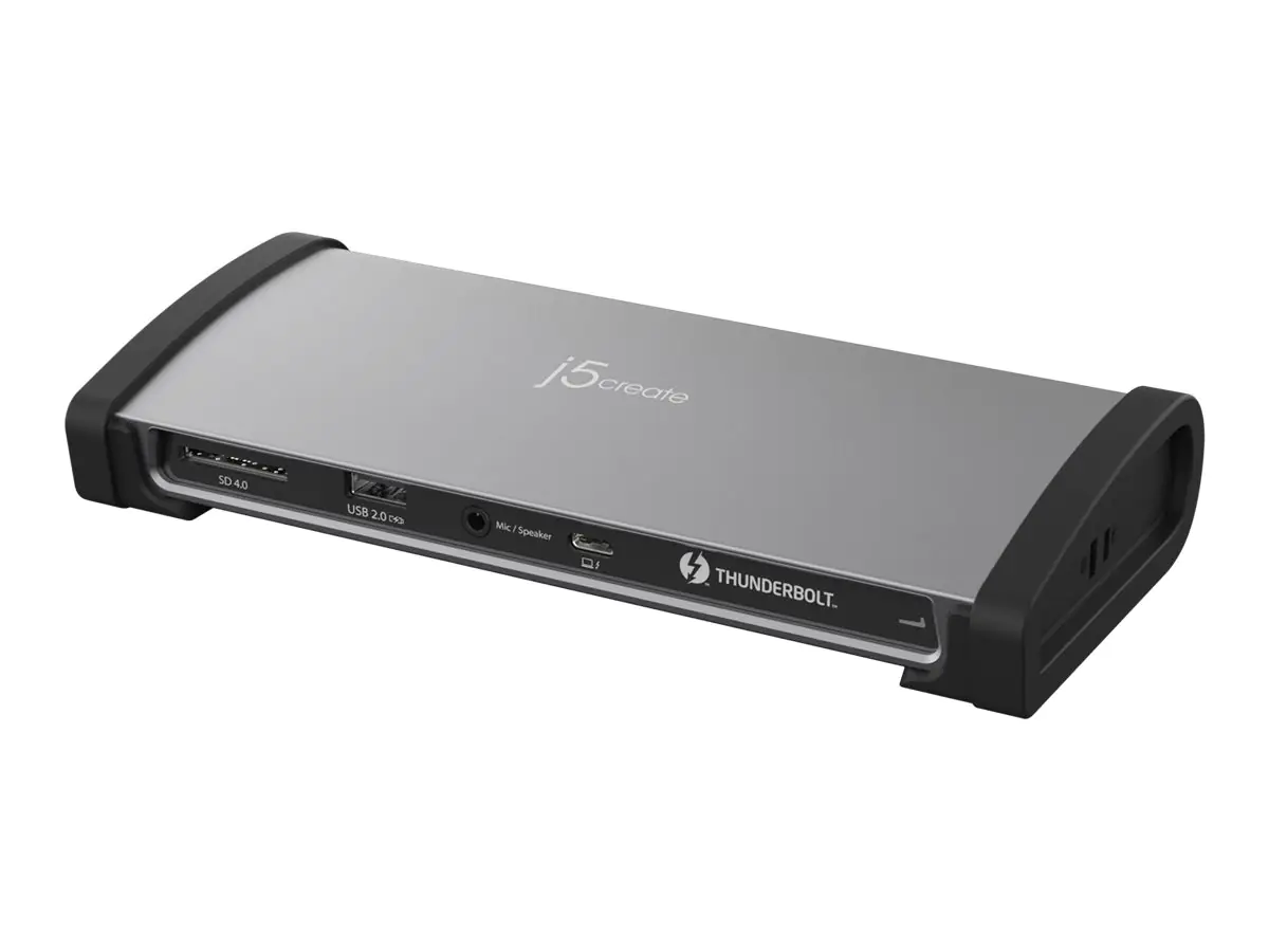 j5create JTD562 - Dockingstation - USB-C / Thunderbolt 3 / Thunderbolt 4 - 2 x Thunderbolt 4 - GigE - 135 Watt