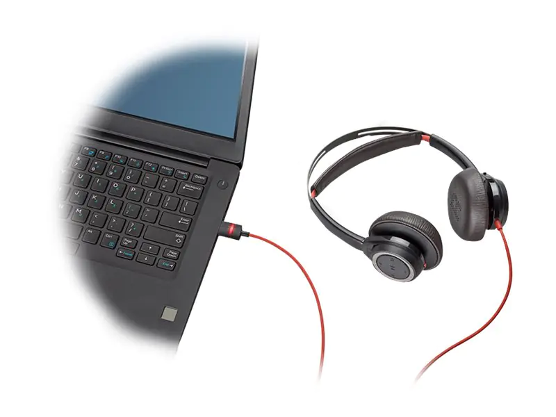 Poly Blackwire 7225 - Headset - On-Ear - kabelgebunden - aktive Rauschunterdrückung - USB - Schwarz - Zertifiziert für Microsoft Teams