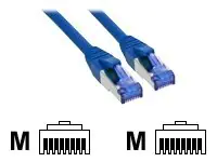 InLine - Patch-Kabel - RJ-45 (M) zu RJ-45 (M) - 3 m - SSTP-Kabel - CAT 6a - halogenfrei - Blau