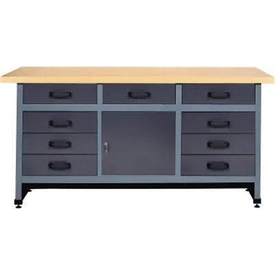 Werkbank 19870 1700x600x840mm 9Schubladen