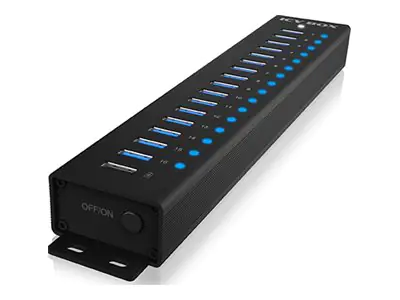 ICY BOX IB-HUB1717-U3 - Hub - 17 x USB 3.2 Gen 1 - Desktop