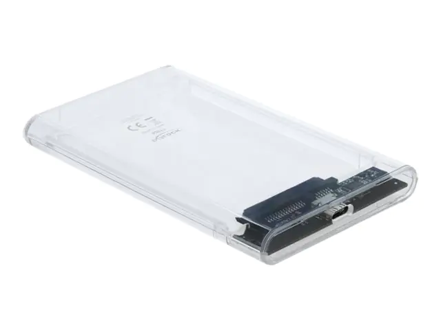 Delock 2.5 External Enclosure SATA HDD > USB 3.0 - Speichergehäuse - 2.5" (6.4 cm) - SATA 6Gb/s - USB 3.1 (Gen 2) - durchsichtig