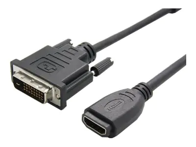 VALUE - Videoadapter - DVI-D männlich zu HDMI weiblich - 15 cm - Schwarz VALUE - Videoadapter - DVI-D männlich zu HDMI weiblich - 15 cm - Schwarz