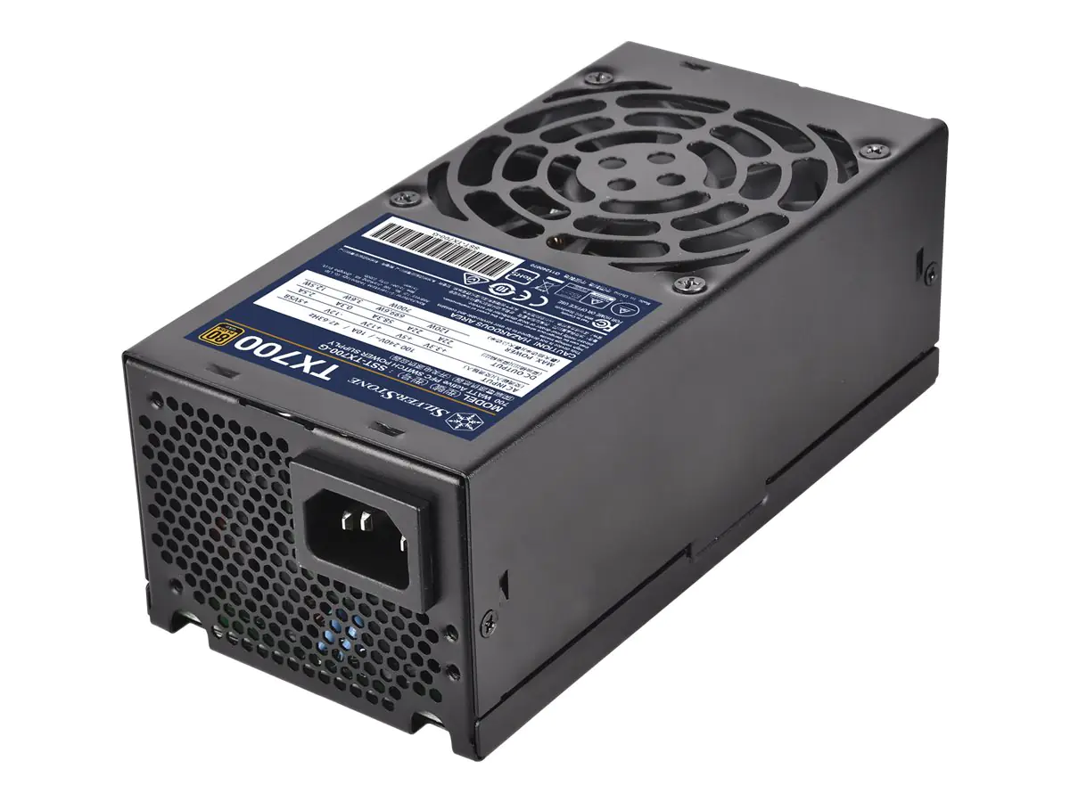 SilverStone SST-TX700-G - Netzteil (intern) - TFX12V / ATX12V 2.4 - 80 PLUS Gold - Wechselstrom 90-264 V - 700 Watt - aktive PFC - Schwarz