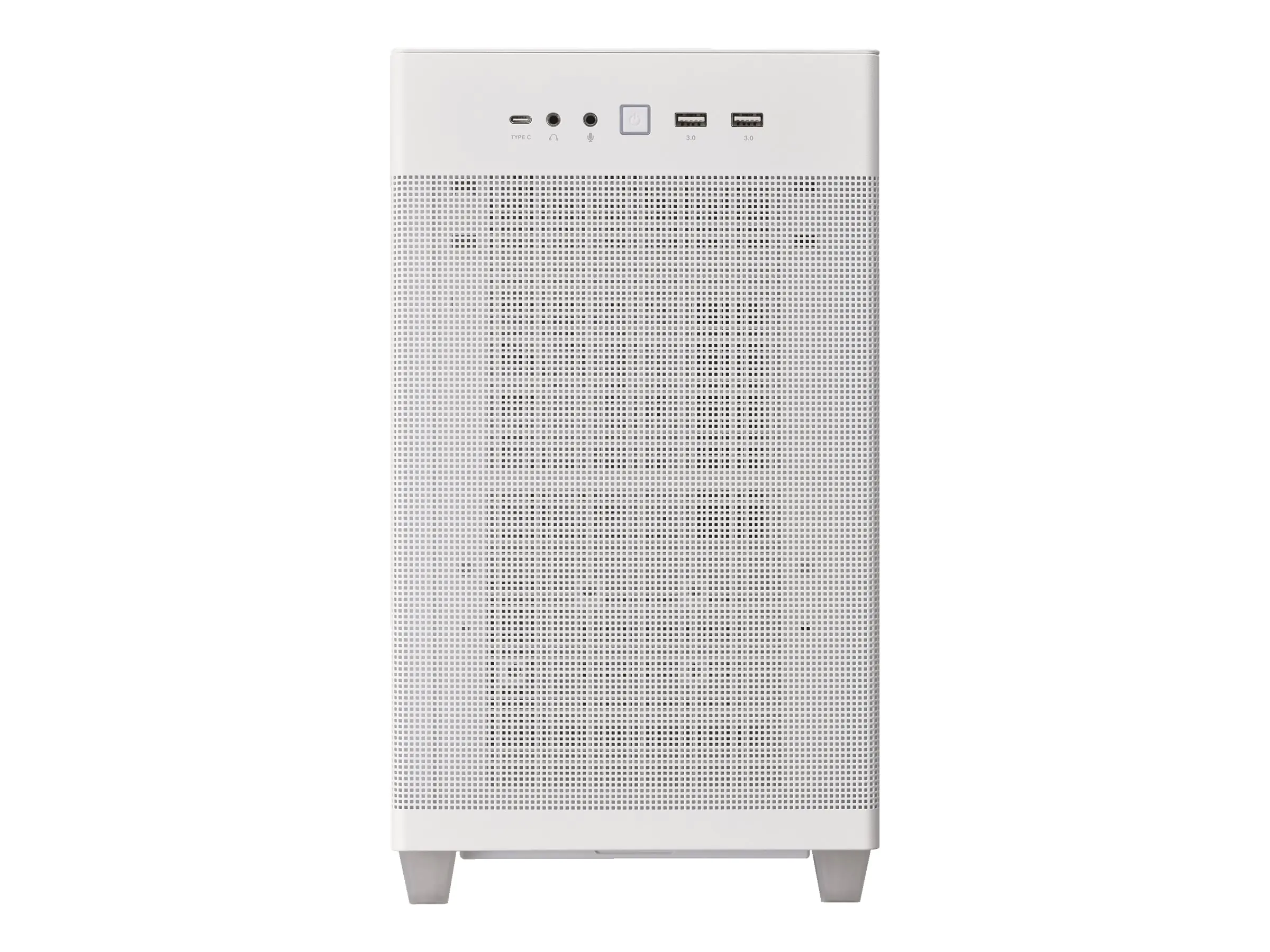 ASUS Prime AP201 - Kleiner Tower - micro ATX - keine Spannungsversorgung - weiß - USB/Audio