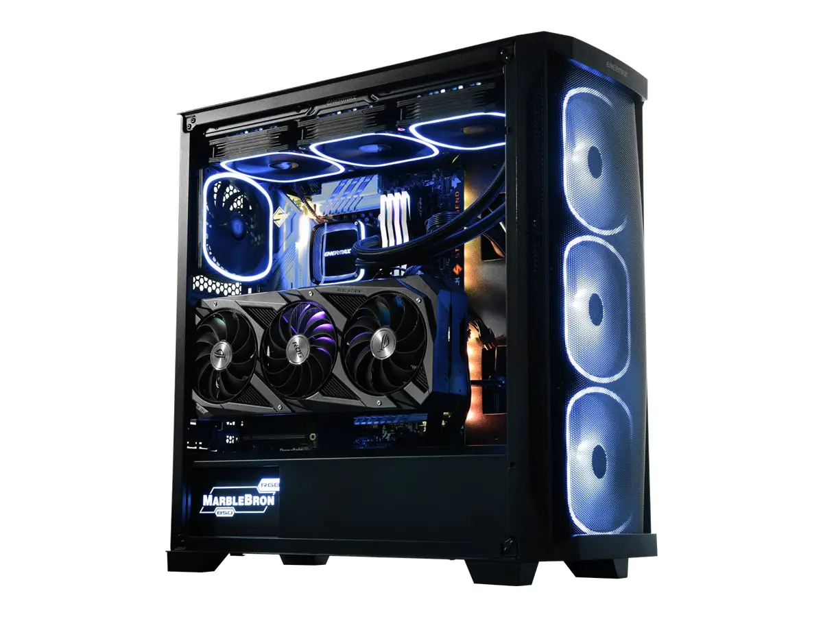 Enermax StarryKnight SK30 - Mid tower - E-ATX - Seitenteil mit Fenster (gehärtetes Glas) - keine Spannungsversorgung - Schwarz - USB/Audio
