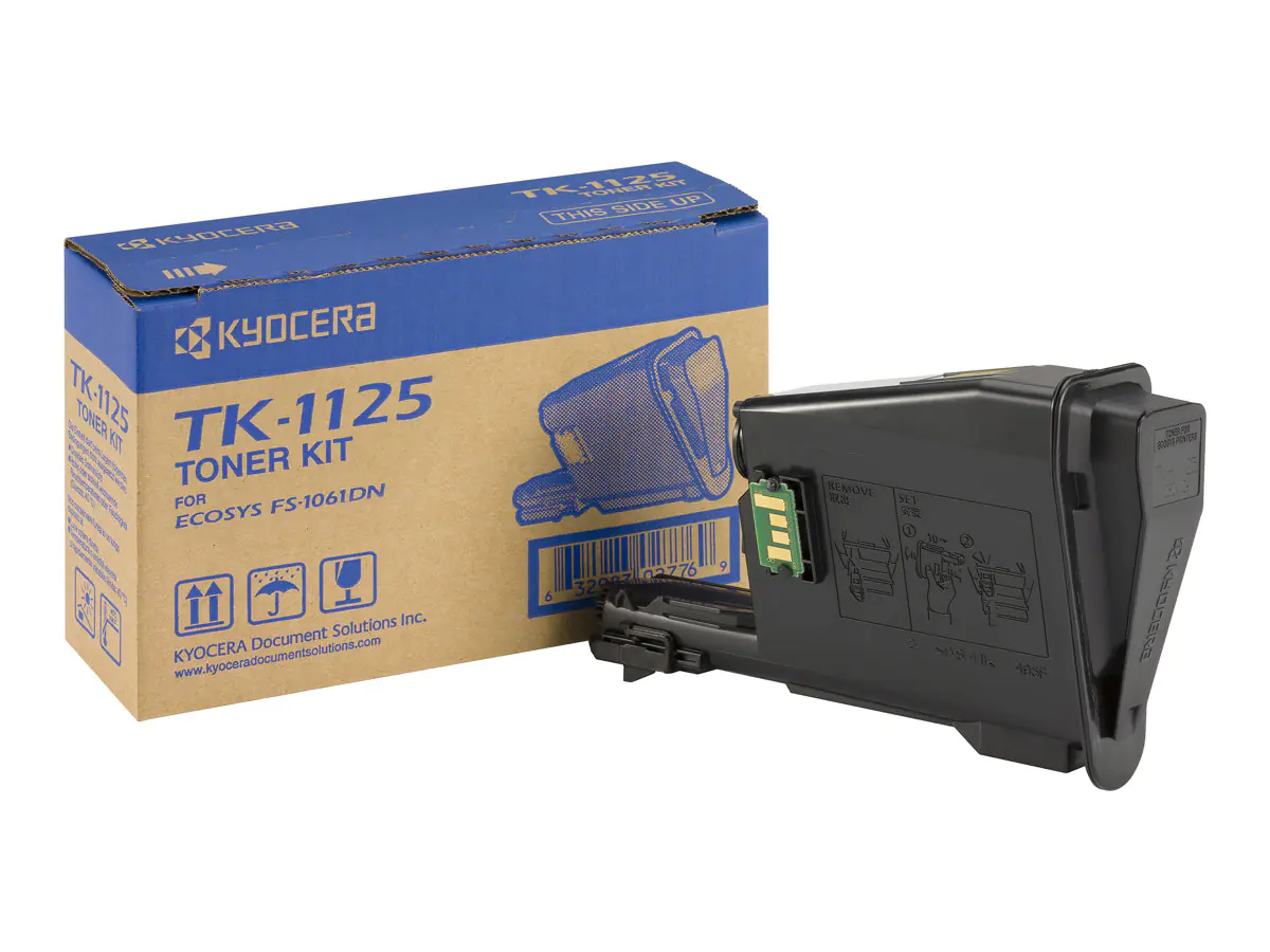 Kyocera TK 1125 - Schwarz - Original - Tonerpatrone - für Kyocera FS-1325MFP, FS-1325MFP/KL3; FS-1061DN, 1061DN/KL3 Kyocera TK 1125 - Schwarz - Original - Tonerpatrone - für Kyocera FS-1325MFP, FS-1325MFP/KL3; FS-1061DN, 1061DN/KL3