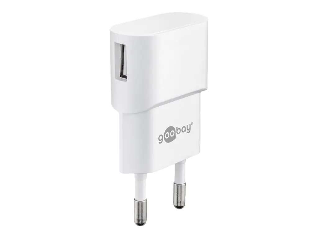 goobay - Netzteil - 5 Watt - 1 A (USB) - weiß