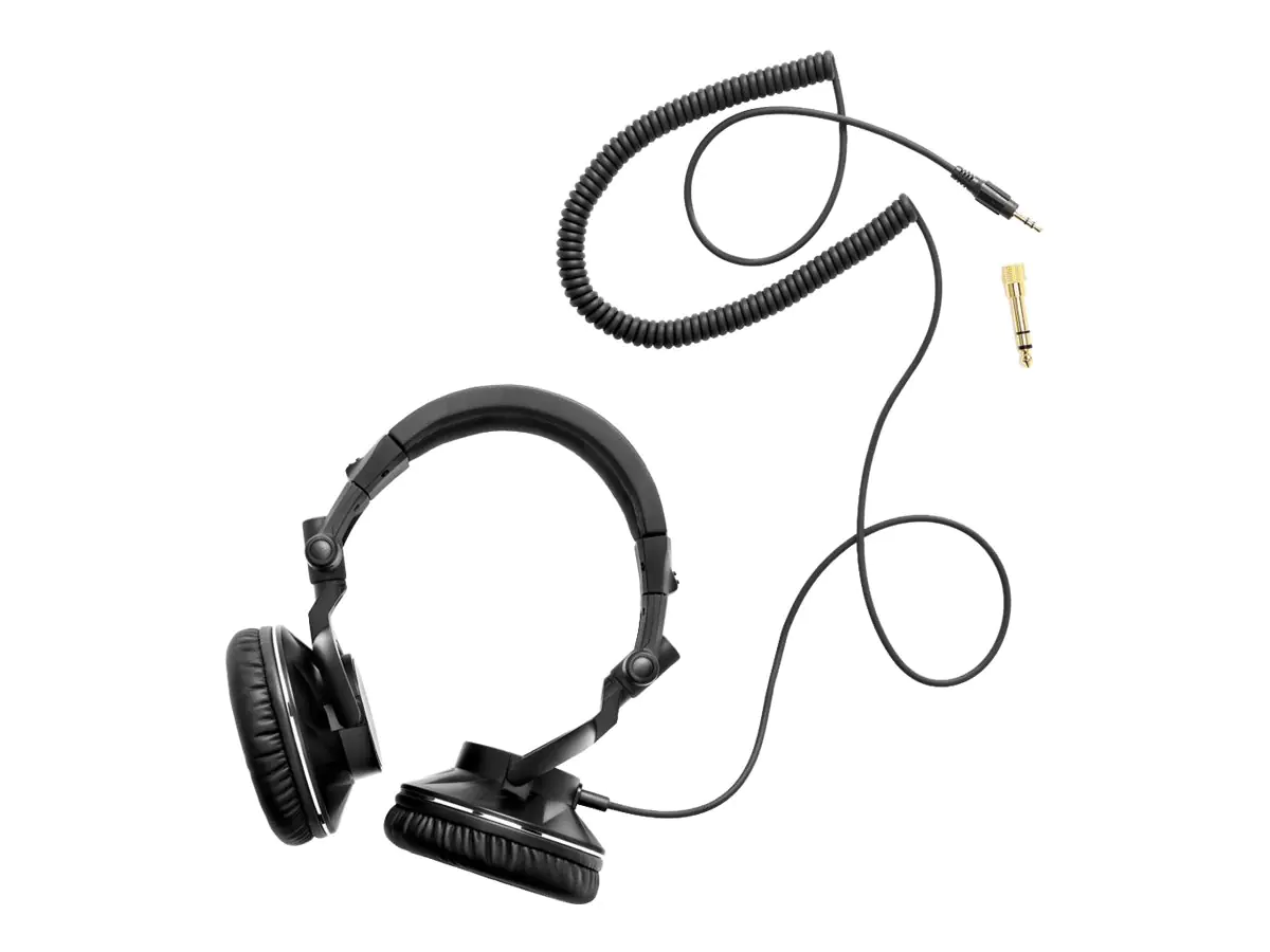 Hercules HDP DJ60 - Kopfhörer - ohrumschließend - kabelgebunden - 3,5 mm Stecker - Geräuschisolierung