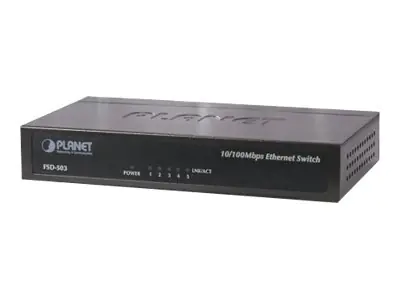 PLANET FSD-503 - Switch - 5 x 10/100 - Desktop