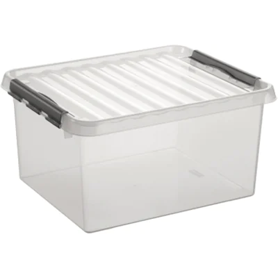 Helit Q-line Aufbewahrungsbox 36.0 l transparent 50.0 x 40.0 26.0 cm H6160502